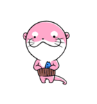 ぴんくなかわうそ（個別スタンプ：21）