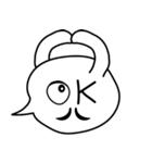 使いやすー！もっちりフキダシ（個別スタンプ：9）