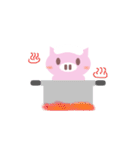 ゆるブタとん華ちゃんスタンプ1（個別スタンプ：17）