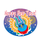 NEW YEAR 2019〜世界一美しい鳥ケツアール（個別スタンプ：7）