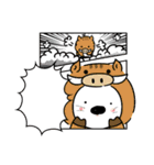 ぶっちと仲間とお正月（個別スタンプ：4）