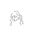 おんなのこといぬ（個別スタンプ：1）