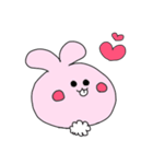 声が大きいピンクうさぎ（個別スタンプ：38）