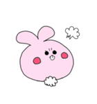 声が大きいピンクうさぎ（個別スタンプ：39）