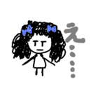 もじゃもじゃガール（個別スタンプ：4）