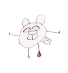 そぼくスタンプ3才の絵 パンダのなかまたち（個別スタンプ：8）