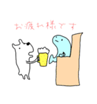 くま＆さかな（個別スタンプ：3）