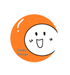 まあるいちゃん缶バッジ（個別スタンプ：1）
