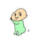 むっちりしている赤ちゃん（個別スタンプ：9）