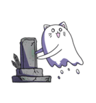 Cat Ghost Sticker（個別スタンプ：34）