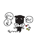 真っ黒いシュナウザー君（個別スタンプ：1）
