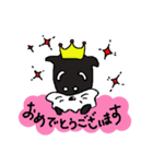 真っ黒いシュナウザー君（個別スタンプ：17）