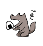 遊びたいオオカミさん（個別スタンプ：7）
