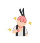 うさぎのように ！（個別スタンプ：3）