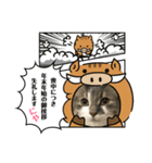 もちもちファミリーのお正月（個別スタンプ：5）
