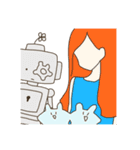 ロボットくんと愉快なおともだち。（個別スタンプ：1）