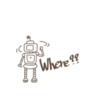 ロボットくんと愉快なおともだち。（個別スタンプ：8）
