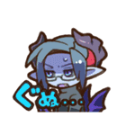 ファンタジー種族デフォルメキャラスタンプ（個別スタンプ：30）