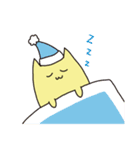 ひげのない猫 かため（個別スタンプ：4）