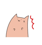 ひげのない猫 かため（個別スタンプ：13）
