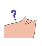 ひげのない猫 かため（個別スタンプ：21）