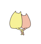 ひげのない猫 かため（個別スタンプ：27）