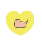 ひげのない猫 かため（個別スタンプ：38）