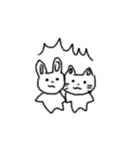 やさしいうさぎとねこ（個別スタンプ：12）