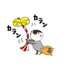 ざわざわ子ペンギンと仲間たち（冬）（個別スタンプ：2）
