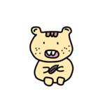 画伯による動物さんスタンプver2（個別スタンプ：1）