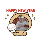 赤ちゃん年賀状（個別スタンプ：7）