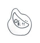 しろくろぐねぐね（個別スタンプ：4）