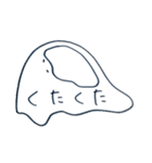 しろくろぐねぐね（個別スタンプ：9）