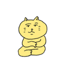 bun6un表情豊かな黄色い猫（個別スタンプ：2）