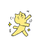 bun6un表情豊かな黄色い猫（個別スタンプ：3）