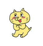 bun6un表情豊かな黄色い猫（個別スタンプ：5）