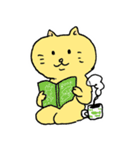 bun6un表情豊かな黄色い猫（個別スタンプ：7）