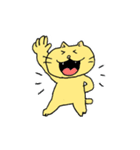 bun6un表情豊かな黄色い猫（個別スタンプ：9）