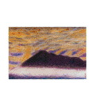 きょうじ獏の色鉛筆画（山）（個別スタンプ：4）