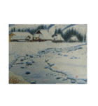 きょうじ獏の色鉛筆画（山）（個別スタンプ：9）