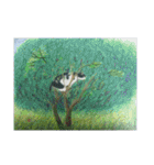きょうじ獏の色鉛筆画（山）（個別スタンプ：13）