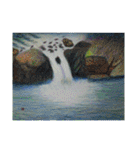 きょうじ獏の色鉛筆画（山）（個別スタンプ：16）