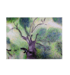 きょうじ獏の色鉛筆画（山）（個別スタンプ：18）