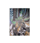 きょうじ獏の色鉛筆画（山）（個別スタンプ：21）