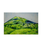 きょうじ獏の色鉛筆画（山）（個別スタンプ：22）