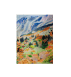 きょうじ獏の色鉛筆画（山）（個別スタンプ：34）