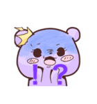 みんな集合！カラフルくまちゃんスタンプ（個別スタンプ：7）