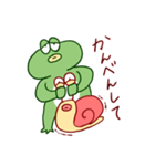 じとじとカエルとべたべたカタツムリ（個別スタンプ：8）