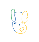 3歳児の絵（個別スタンプ：10）