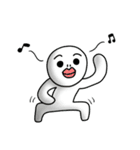 白い人と謎の仲間達（個別スタンプ：8）